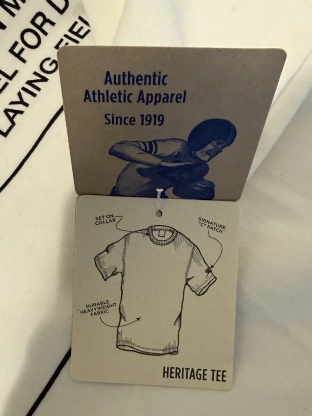 NWT Champion White Heritage Graphic Logo Short Sleeve Tee Rare Find Y2K L Summer - Picture 12 of 15